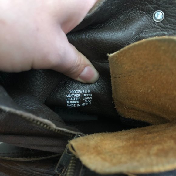 Steve Madden Troopa Combat Boot Brown Size 8.5 - Picture 4 of 6